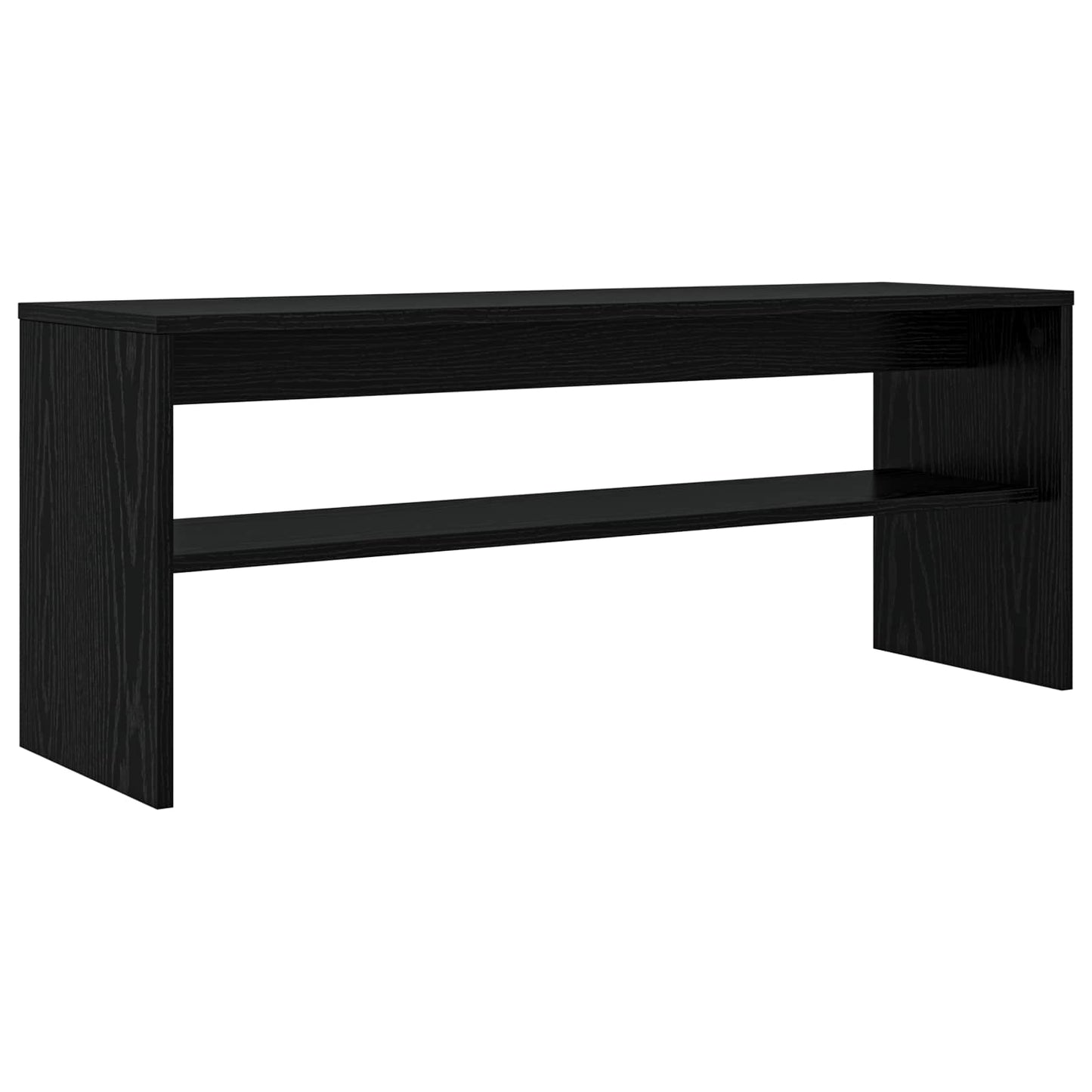 TV-skab Sort eg 100 x 30 x 40 cm Konstrueret træ