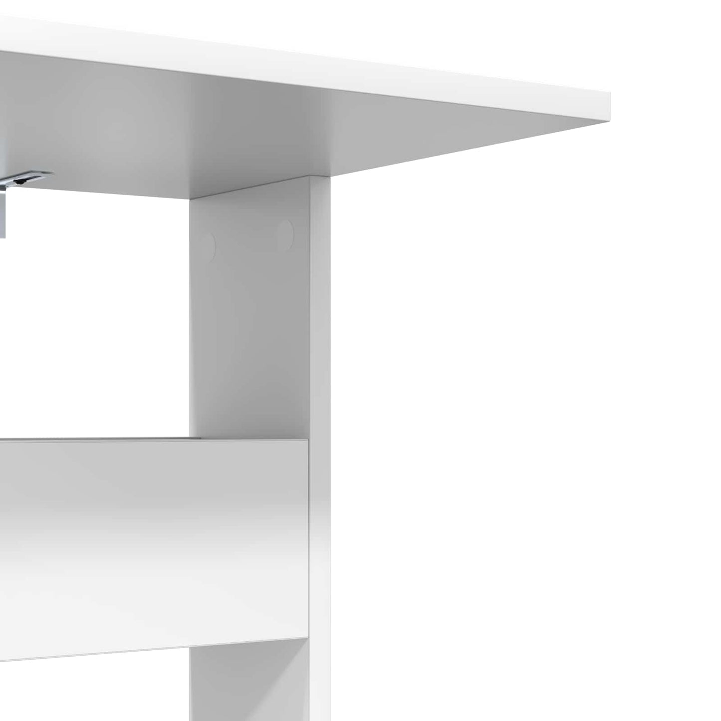 Sidebord Hvid 40 x 35 x 60,5 cm Konstrueret træ