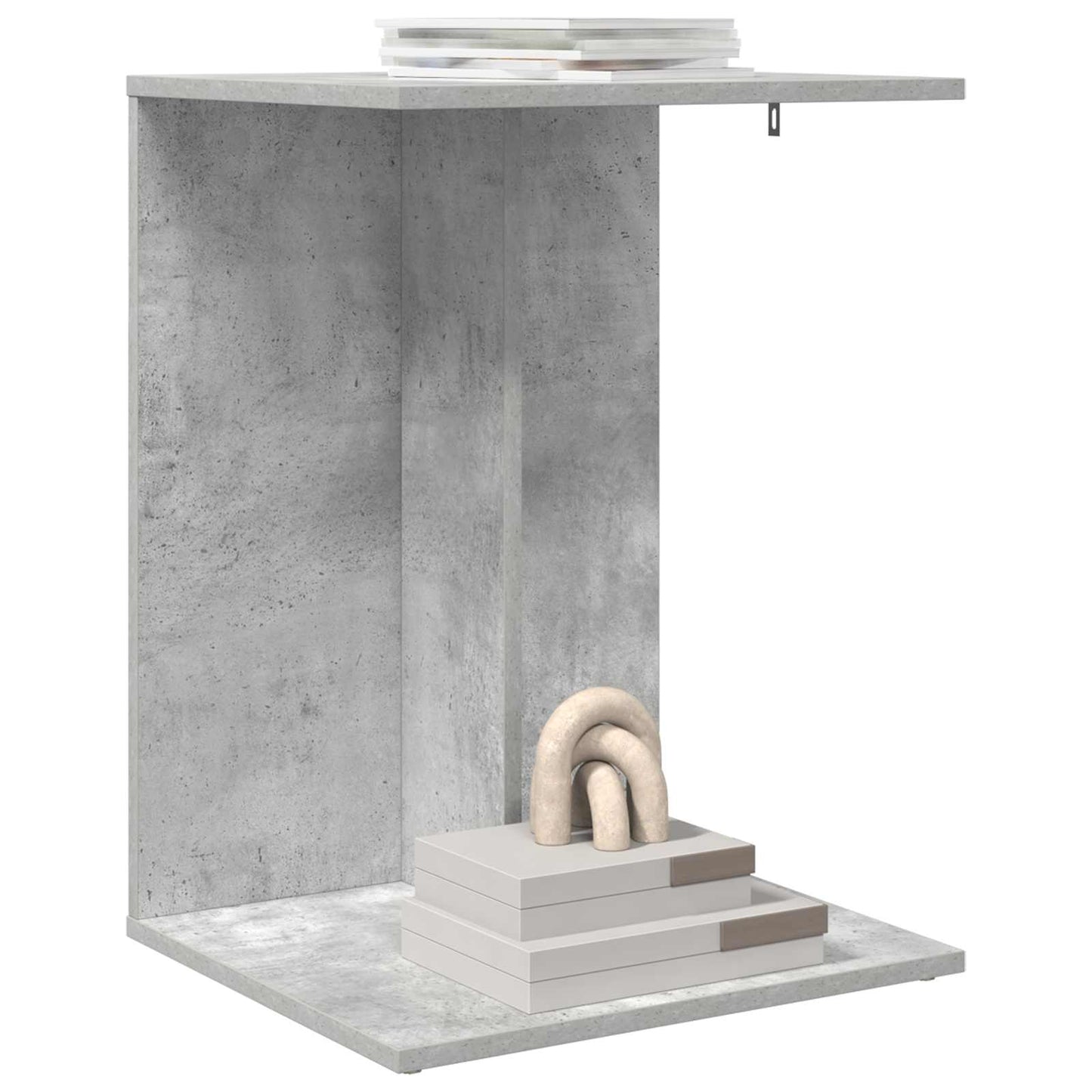 Sidebord Beton Grå 45 x 40 x 62,5 cm Konstrueret træ