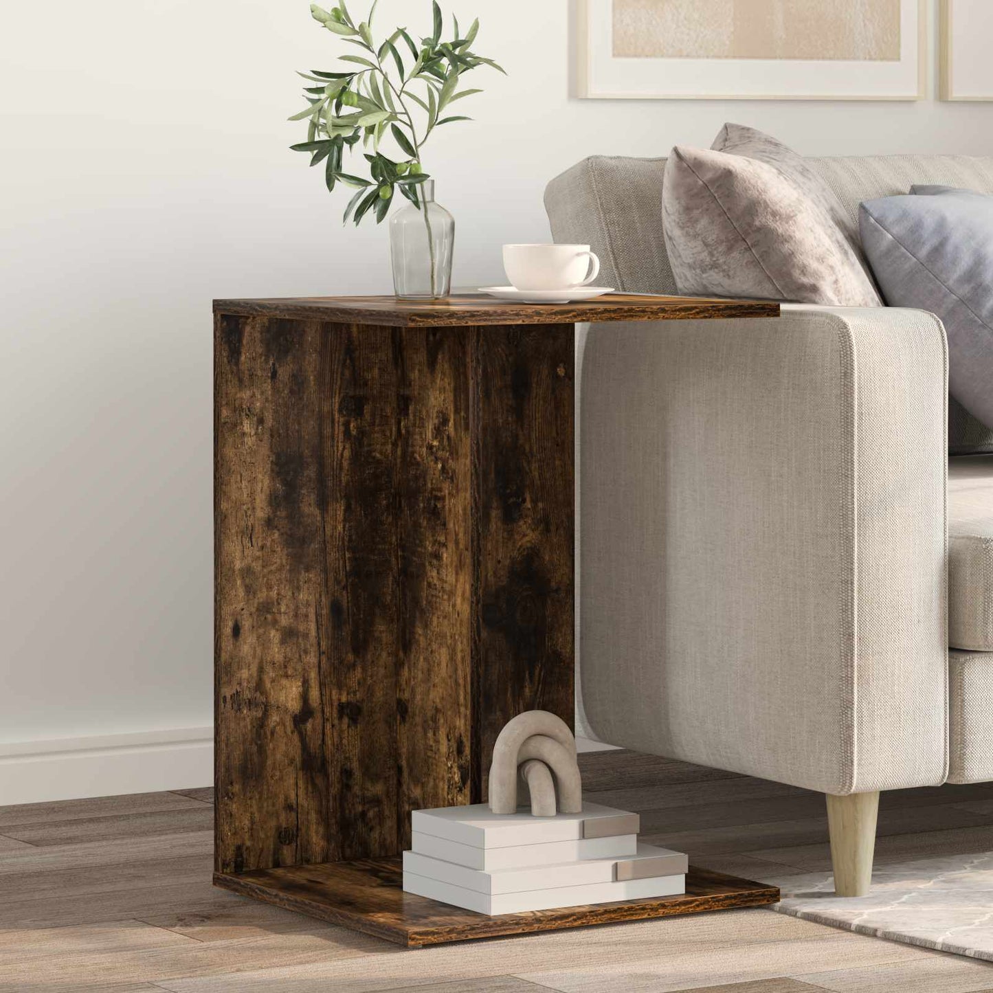 Sidebord Røget eg 45 x 40 x 62,5 cm Konstrueret træ