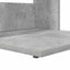 Sidebord Beton Grå 40 x 38 x 62,5 cm Konstrueret træ
