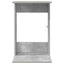 Sidebord Beton Grå 40 x 38 x 62,5 cm Konstrueret træ