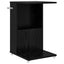 Sidebord med hjul Sort eg 40 x 35 x 60 cm Konstrueret træ