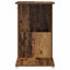 Sidebord med hjul Gammelt træ 40 x 35 x 60 cm Konstrueret træ