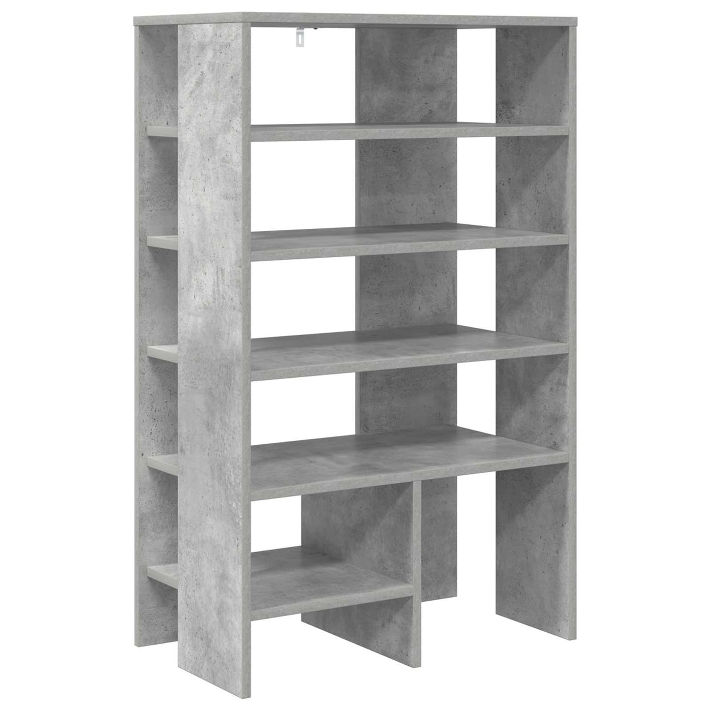 Sko skab med hylde 2 pcs Beton Grå Konstrueret træ