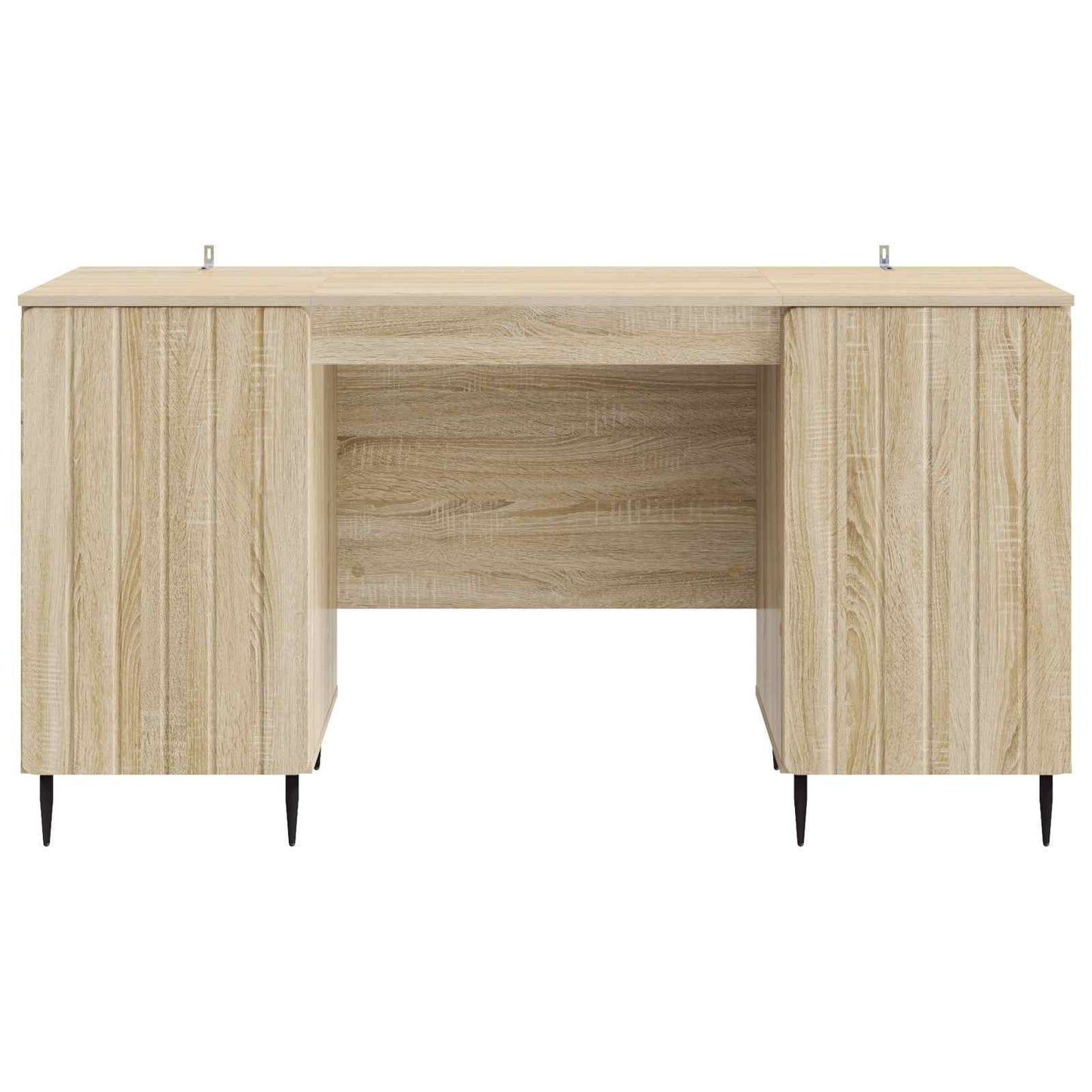 Bord med hylde Sonoma-eg 142,5 x 50 x 75 cm Konstrueret træ
