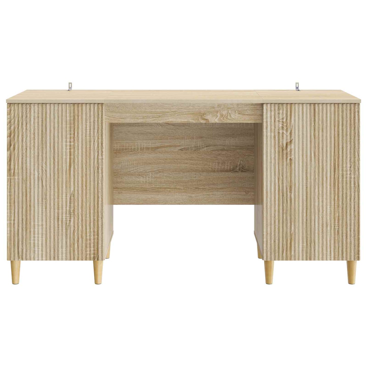 Bord med hylde Sonoma-eg 142,5 x 50 x 75 cm Konstrueret træ