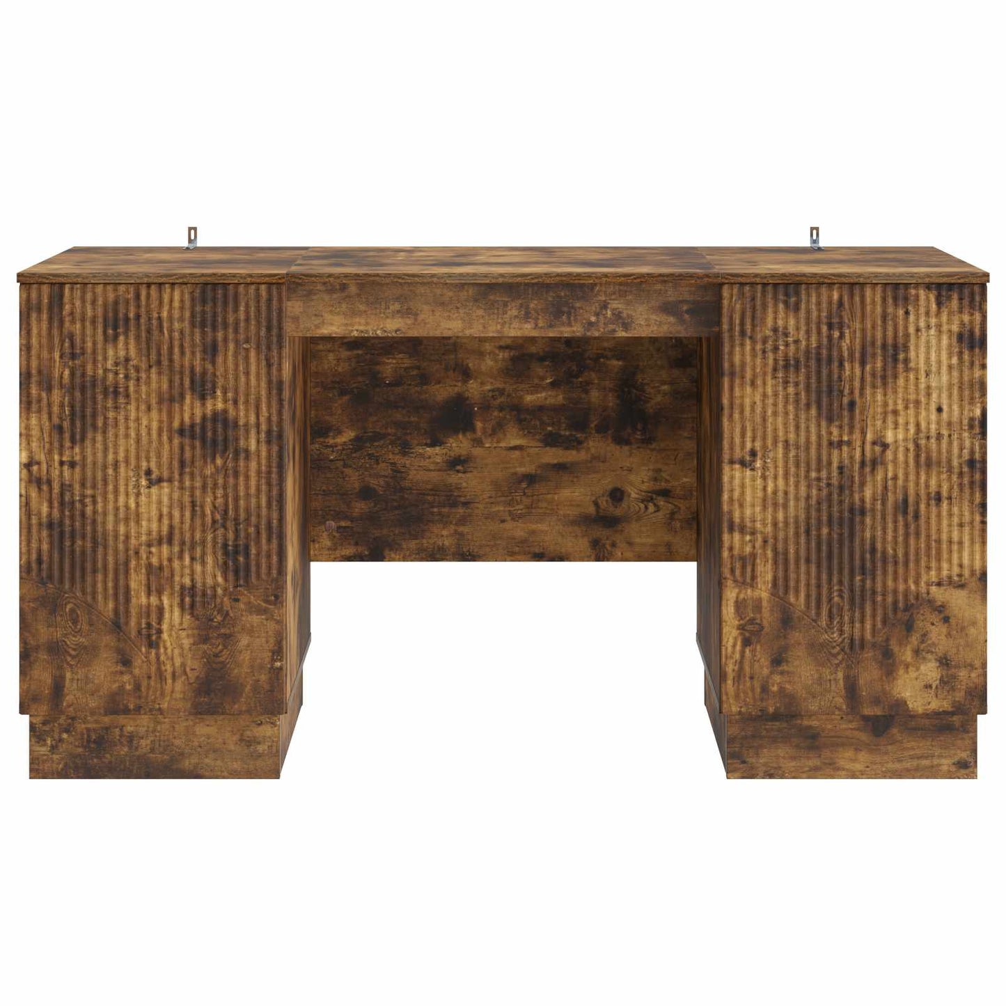 Bord med hylde Røget eg 142,5 x 50 x 75 cm Konstrueret træ