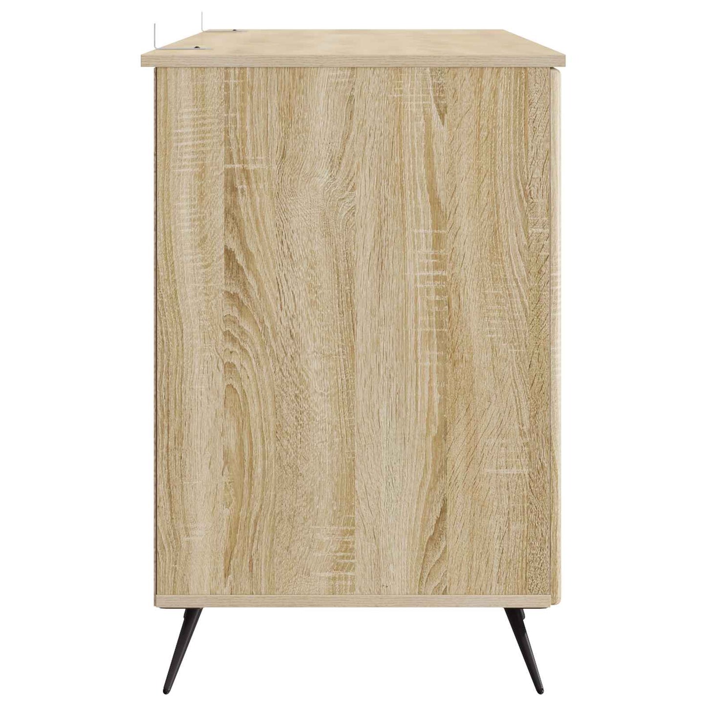 Bord med hylde Sonoma-eg 142,5 x 50 x 75 cm Konstrueret træ