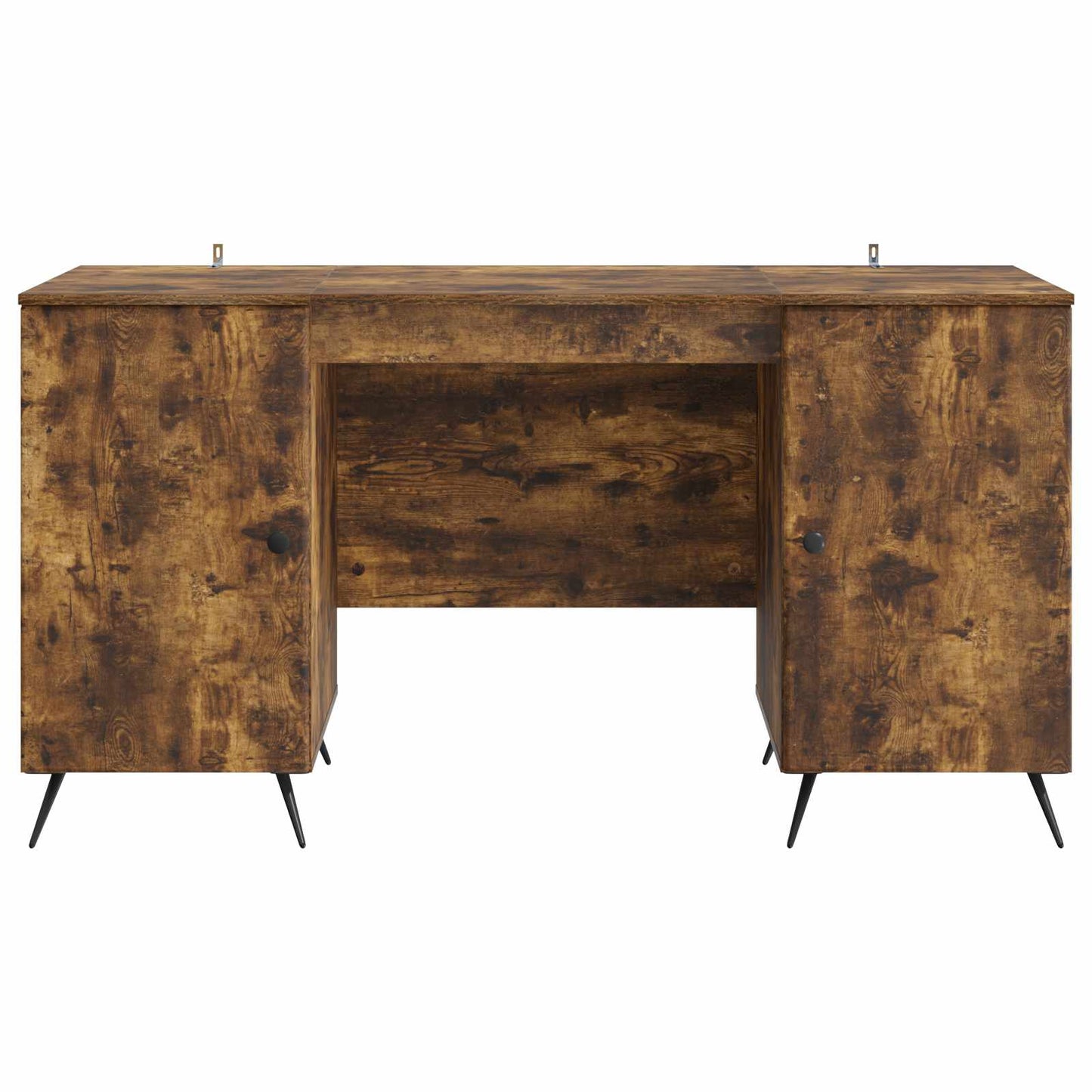 Bord med hylde Røget eg 142,5 x 50 x 75 cm Konstrueret træ