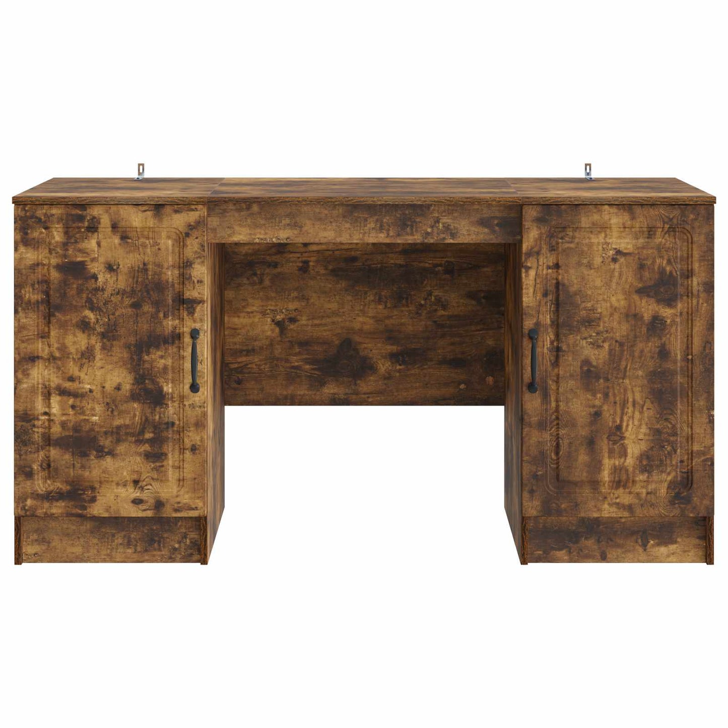 Bord med hylde Røget eg 142,5 x 50 x 75 cm Konstrueret træ