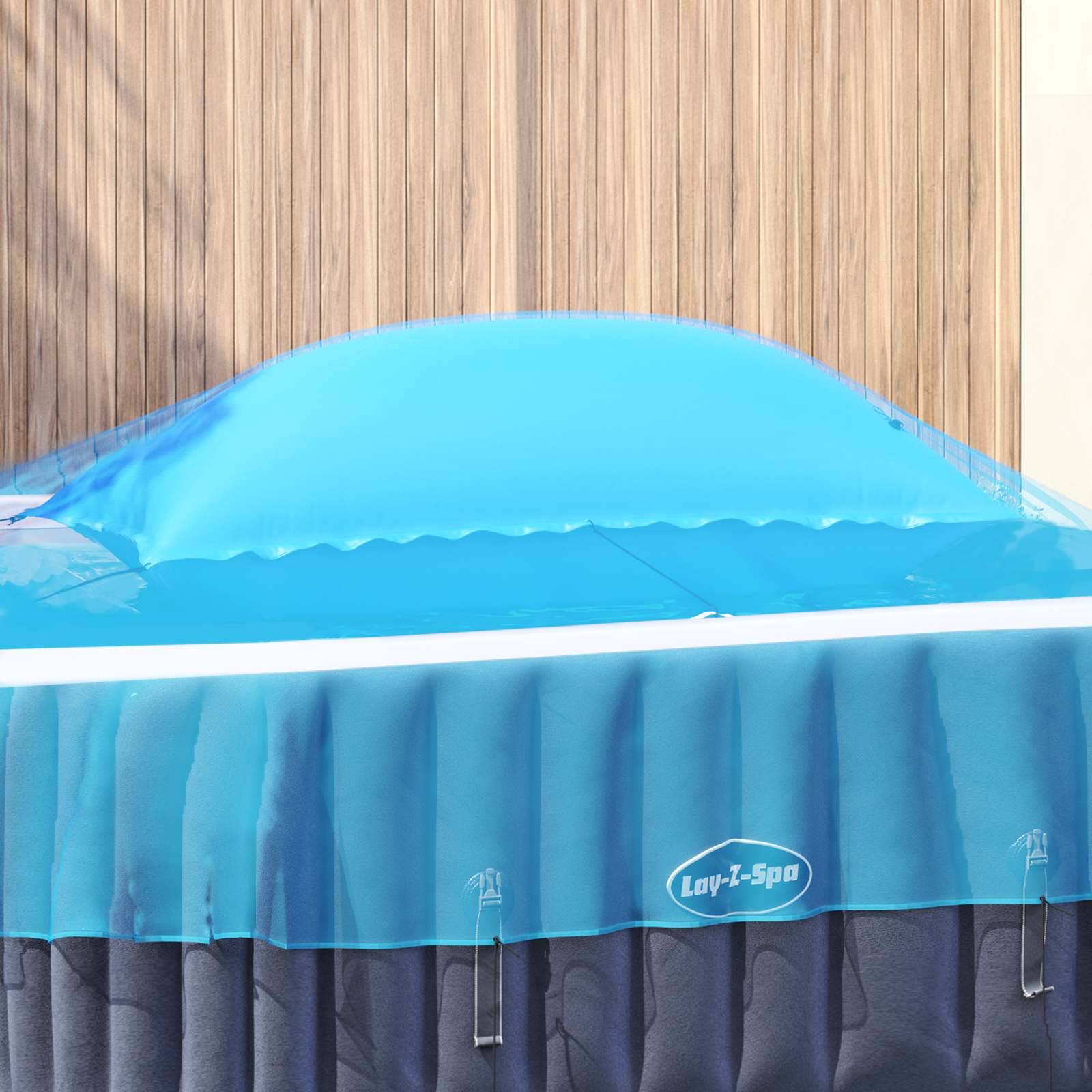 Vinter pool pude Blå 380 x 180 x 140 cm PVC billede