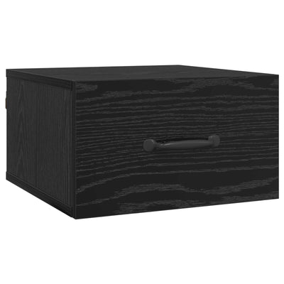 Natskab med skuffe Sort eg 35 x 35 x 20 cm Konstrueret træ