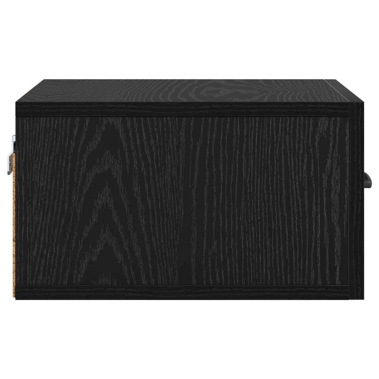 Natskab med skuffe Sort eg 35 x 35 x 20 cm Konstrueret træ