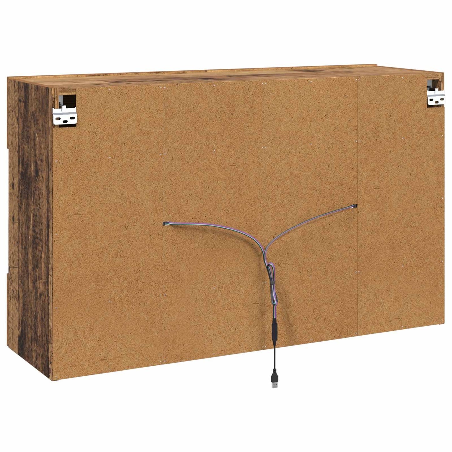 TV vægskab Gammelt træ 98,5 x 30 x 60,5 cm Konstrueret træ