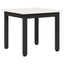 Sofabord Hvid 40 x 40 x 36 cm Massiv fyrretræ