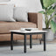 Sofabord Hvid 50 x 50 x 36 cm Massiv fyrretræ