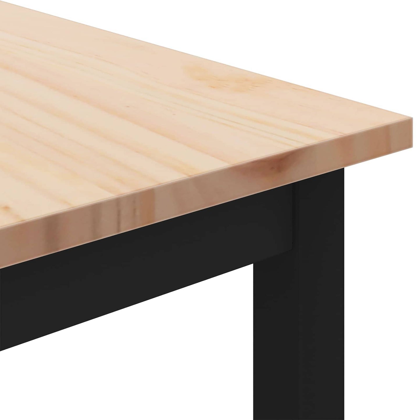 Sofabord Naturfarvet 60 x 60 x 36 cm Massiv fyrretræ
