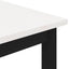 Sofabord Hvid 60 x 60 x 36 cm Massiv fyrretræ