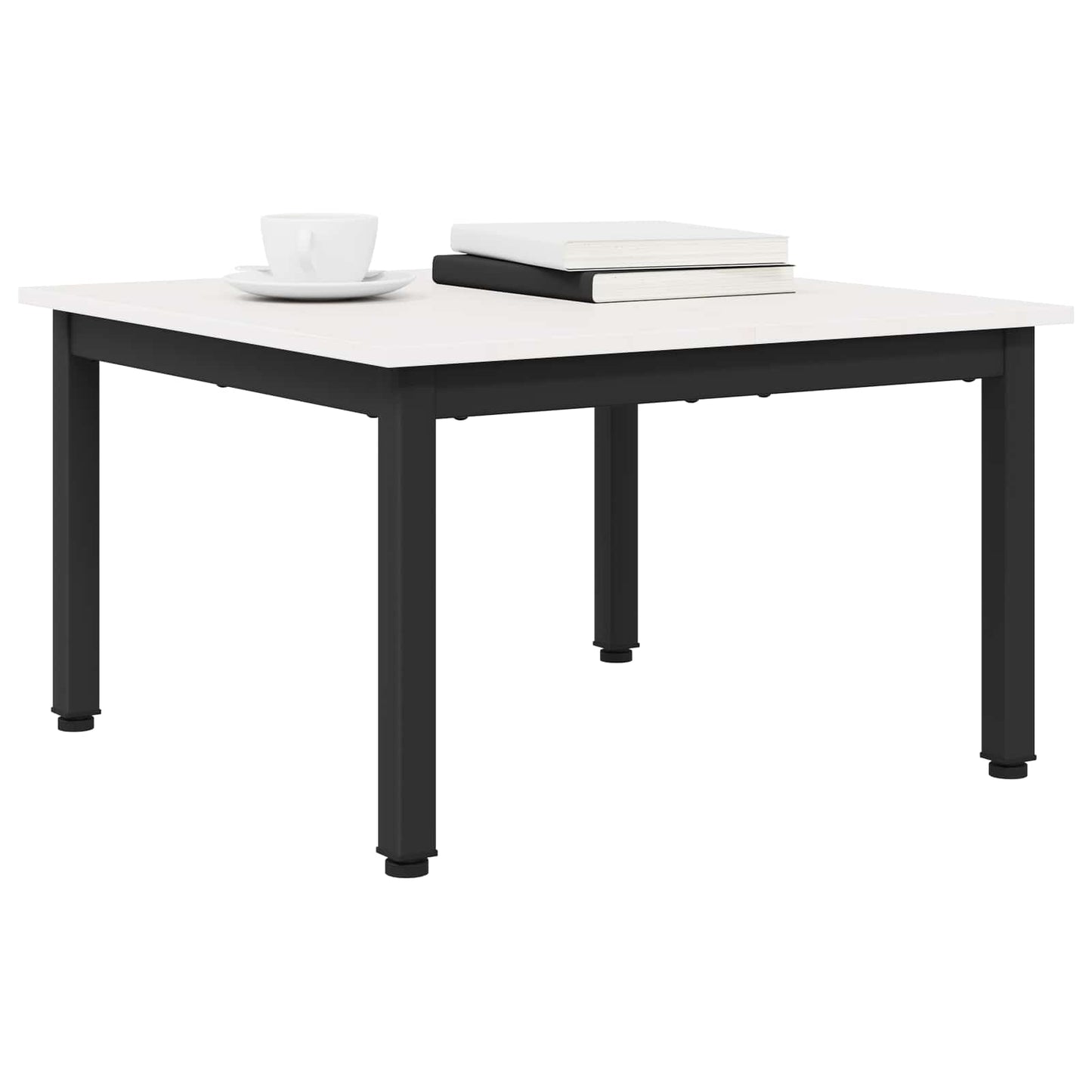 Sofabord Hvid 60 x 60 x 36 cm Massiv fyrretræ