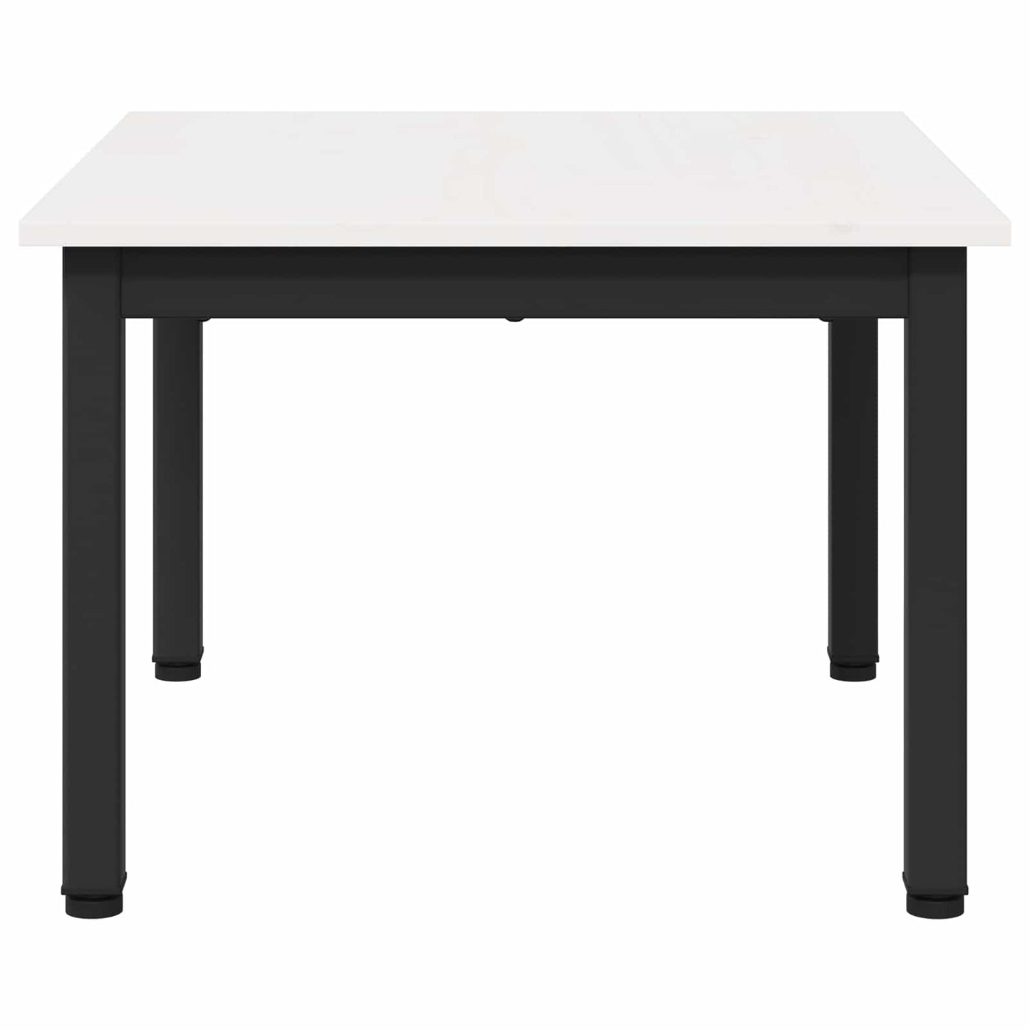 Sofabord Hvid 60 x 50 x 36 cm Massiv fyrretræ
