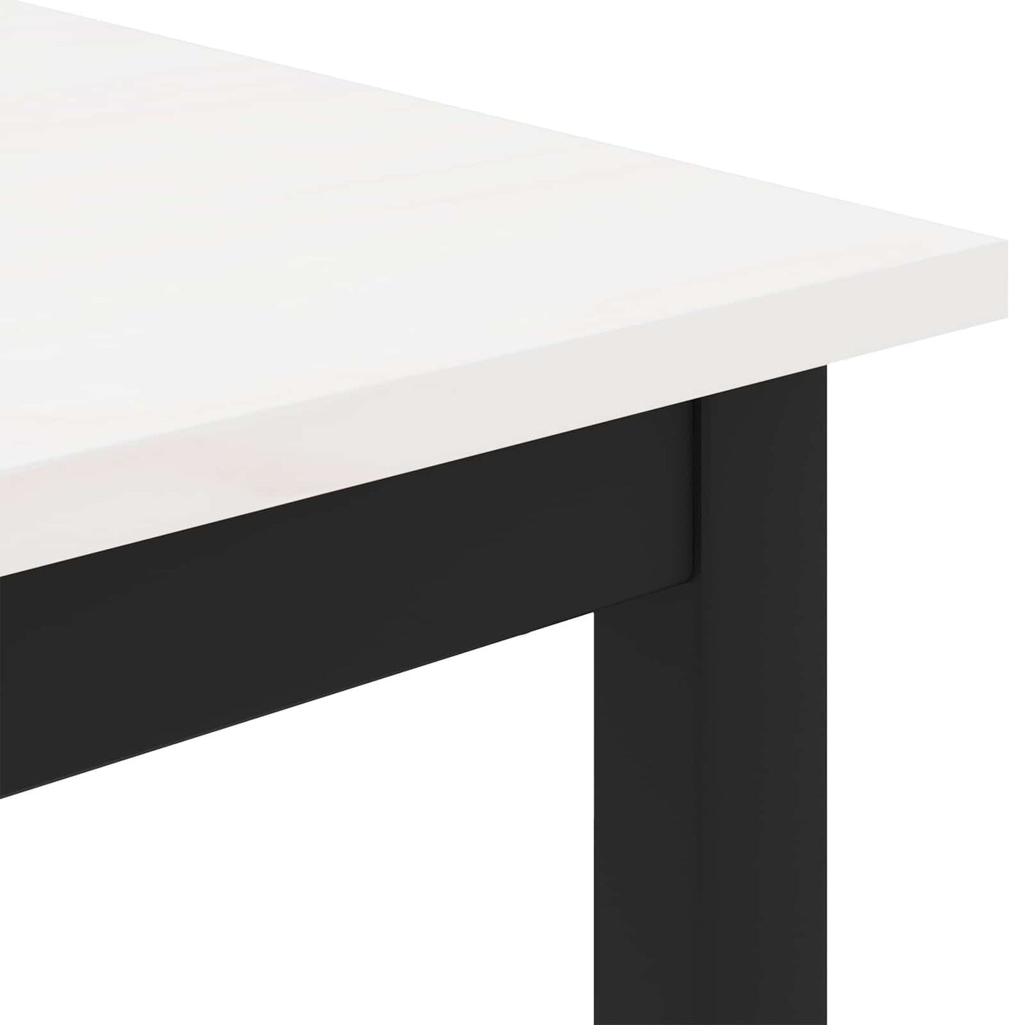 Sofabord Hvid 80 x 80 x 45 cm Massiv fyrretræ