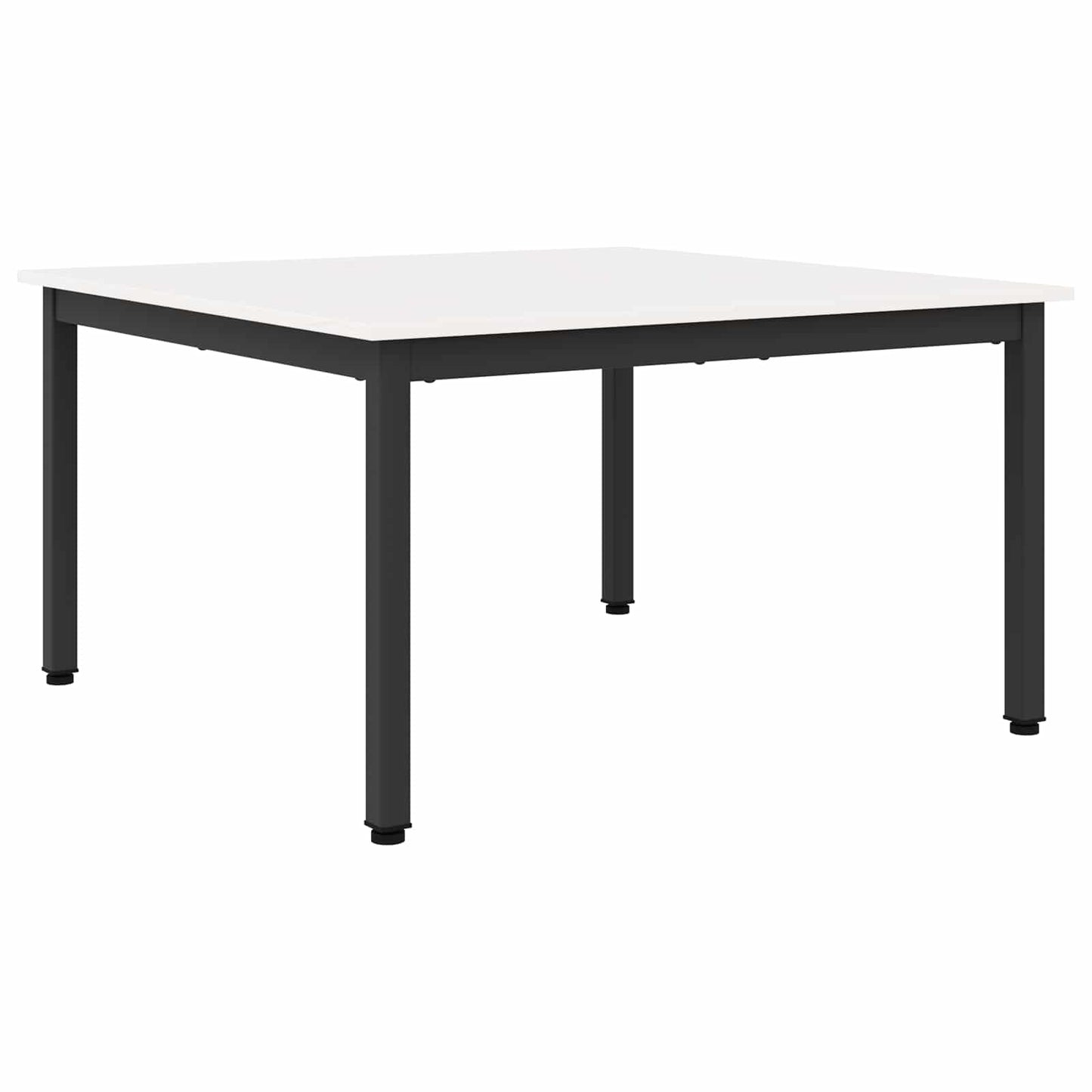 Sofabord Hvid 80 x 80 x 45 cm Massiv fyrretræ