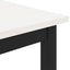 Sofabord Hvid 100 x 100 x 45 cm Massiv fyrretræ