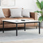 Sofabord Hvid 100 x 100 x 45 cm Massiv fyrretræ