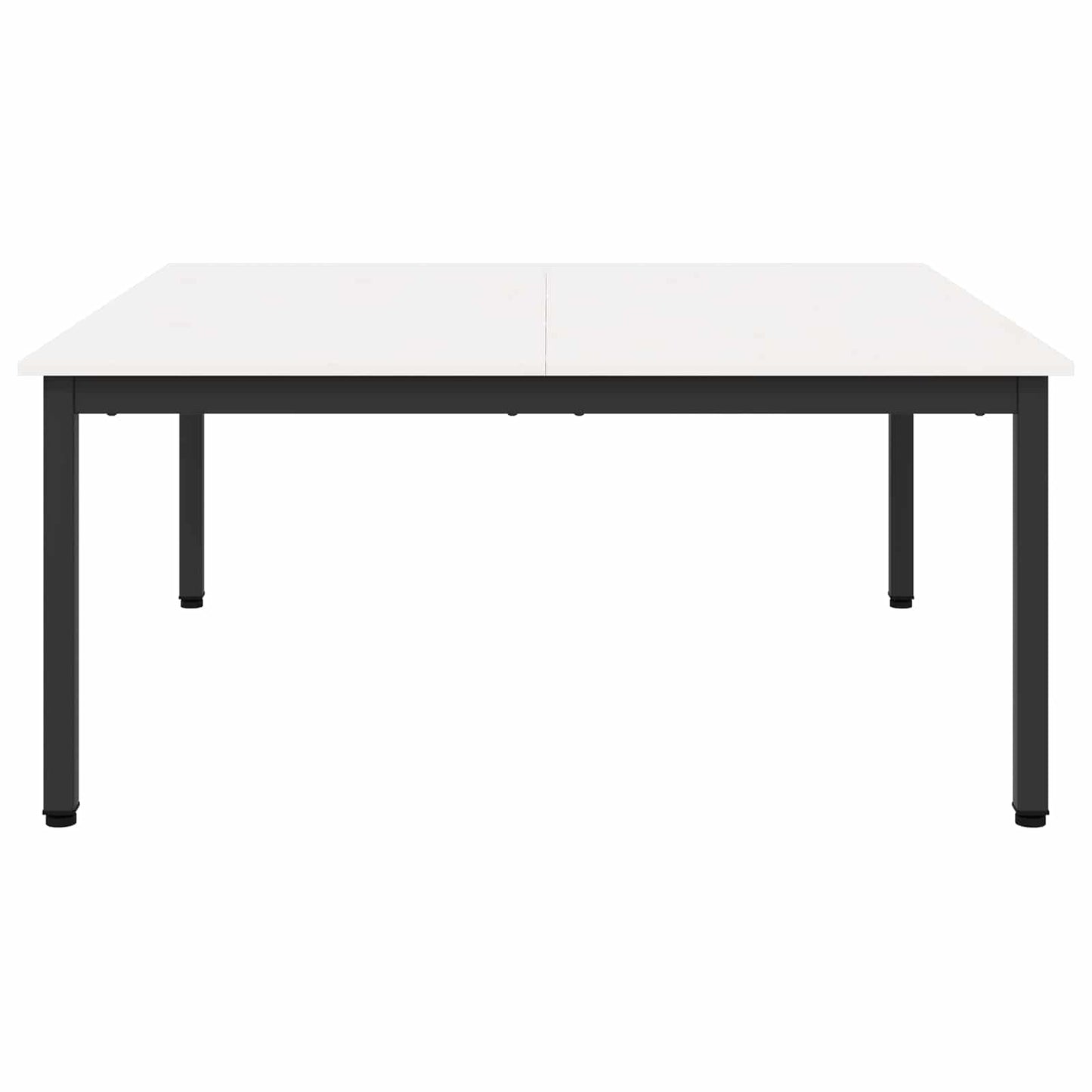 Sofabord Hvid 100 x 100 x 45 cm Massiv fyrretræ