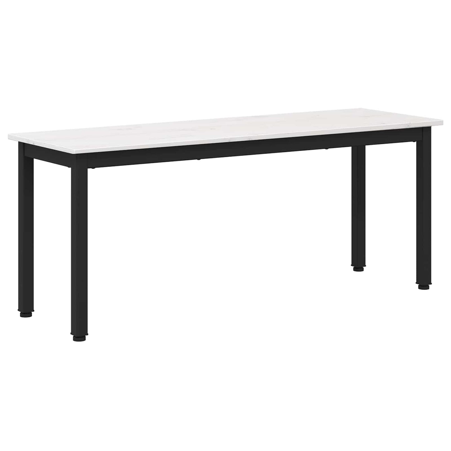 bænk Hvid 110 x 35 x 45 cm Massiv fyrretræ