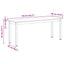bænk Hvid 110 x 35 x 45 cm Massiv fyrretræ