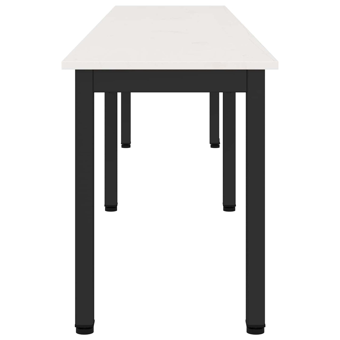 bænk Hvid 200 x 35 x 45 cm Massiv fyrretræ