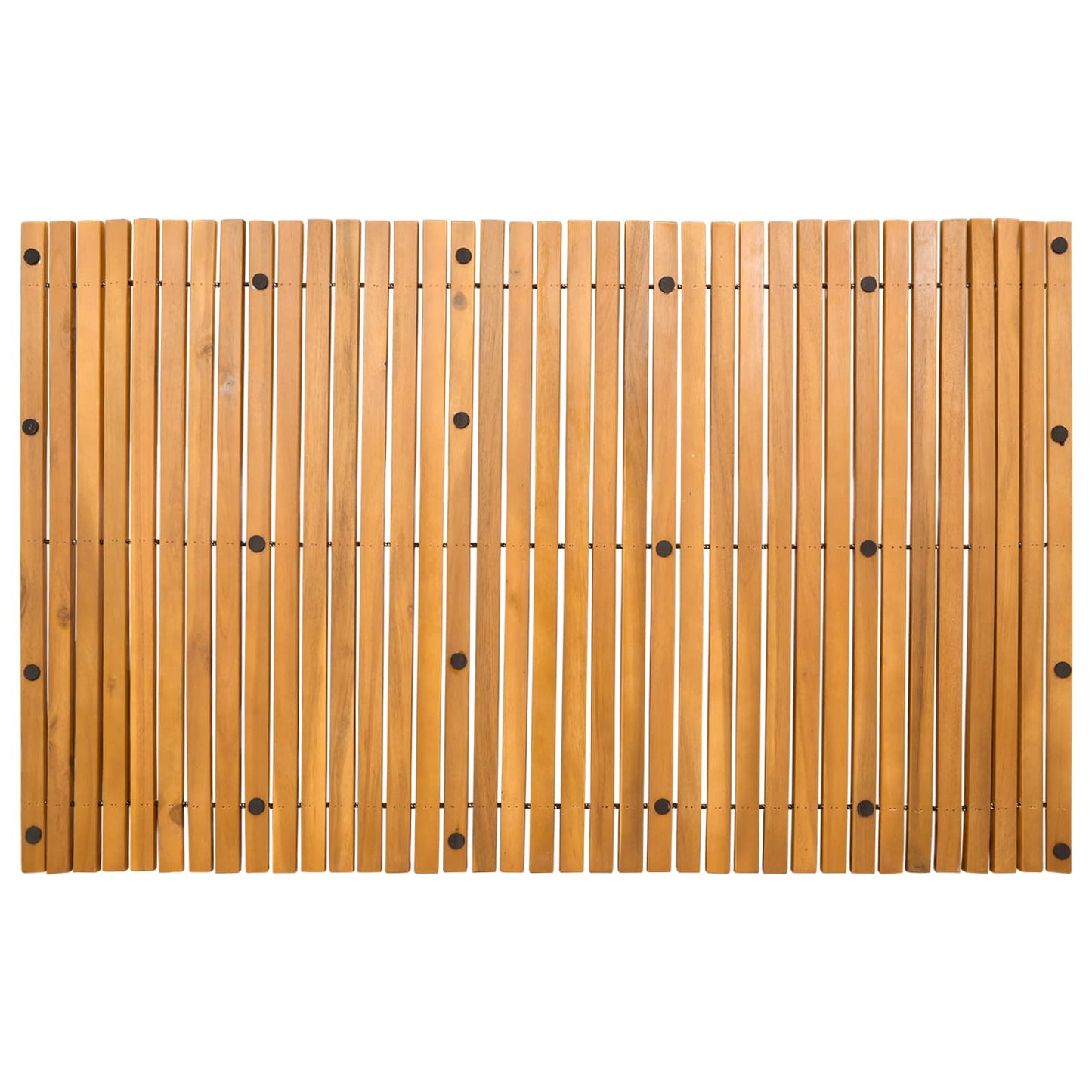 Bademåtte Brun 100 x 60 cm Massivt Akacietræ