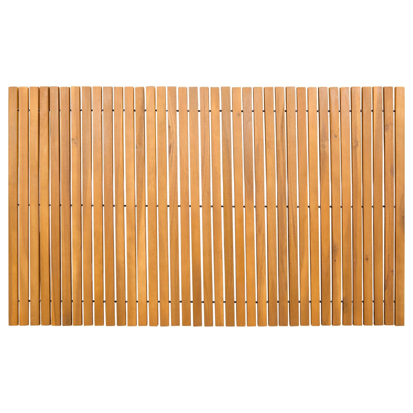 Bademåtte Brun 100 x 60 cm Massivt Akacietræ