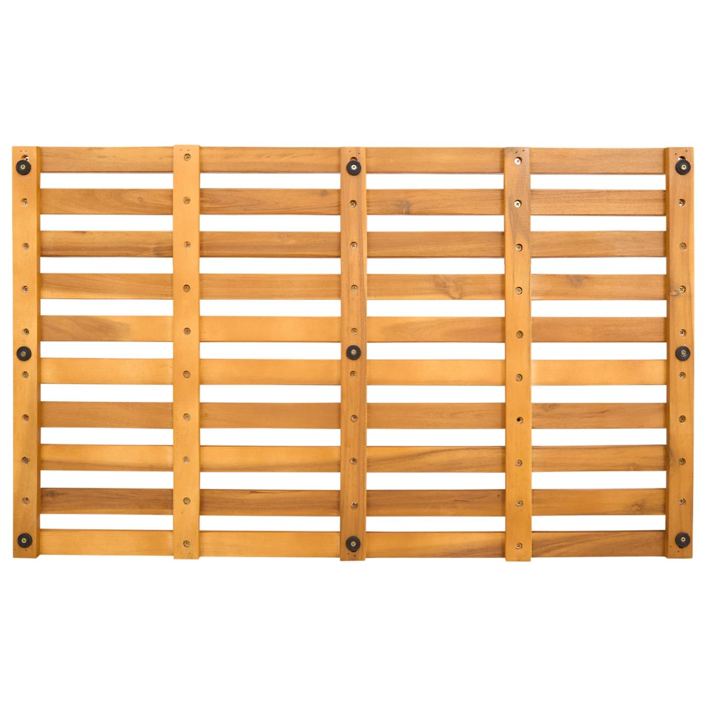 Bademåtte Ensfarvet Brun 80 x 48 x 2,5 cm Massivt Akacietræ