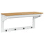 Jakkeholder HILL Hvid og honningbrun 90 x 35 x 41.5 cm