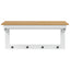 Jakkeholder HILL Hvid og honningbrun 90 x 35 x 41.5 cm