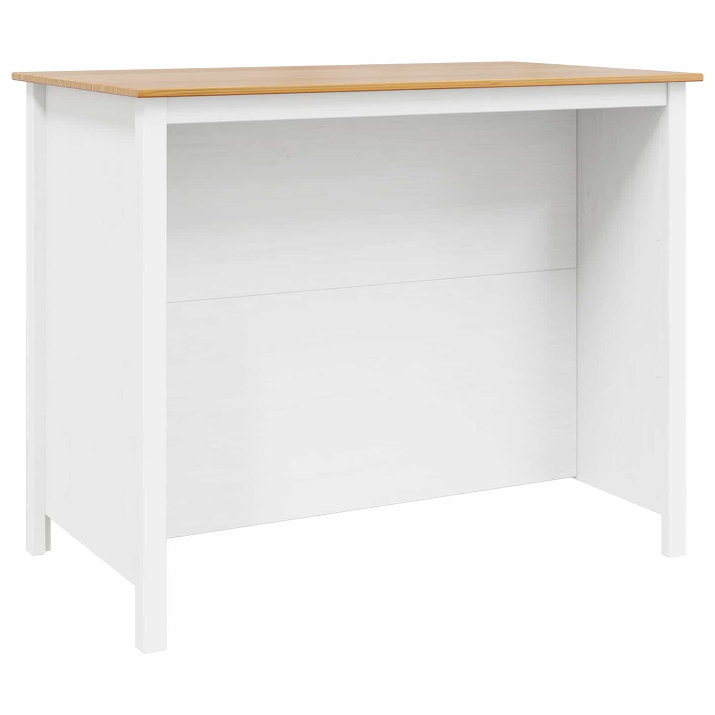 Køkkenøer HILL Hvid 112 x 66 x 90 cm Massivt fyrretræ