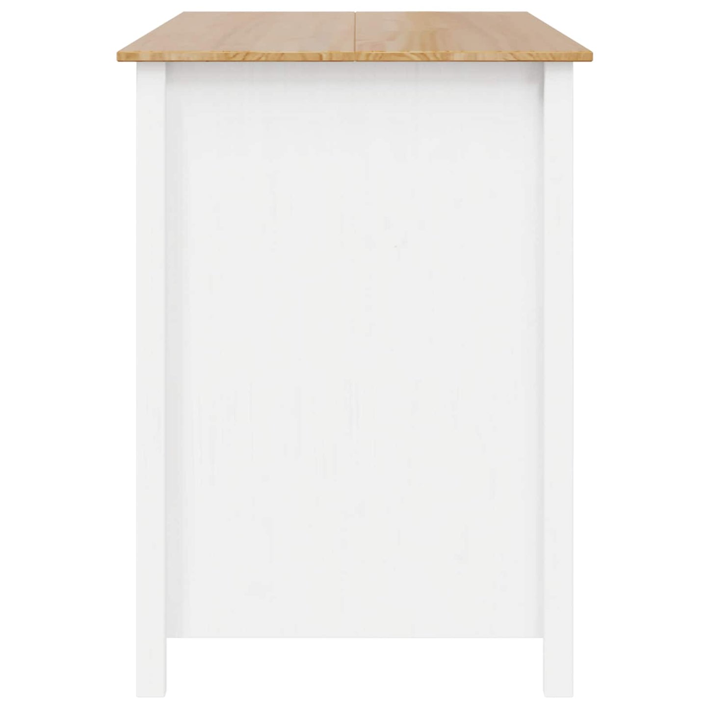 Køkkenøer HILL Hvid 112 x 66 x 90 cm Massivt fyrretræ