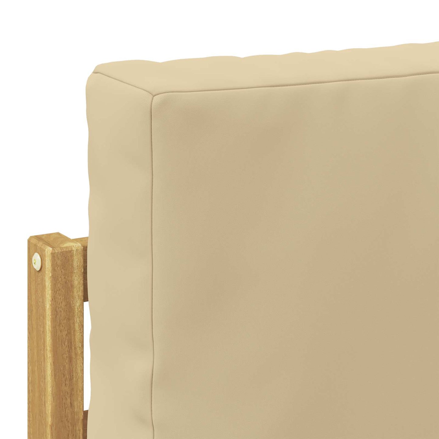 2 Stk Udendørs Mellem Sofa Massivt Akacietræ Hvid