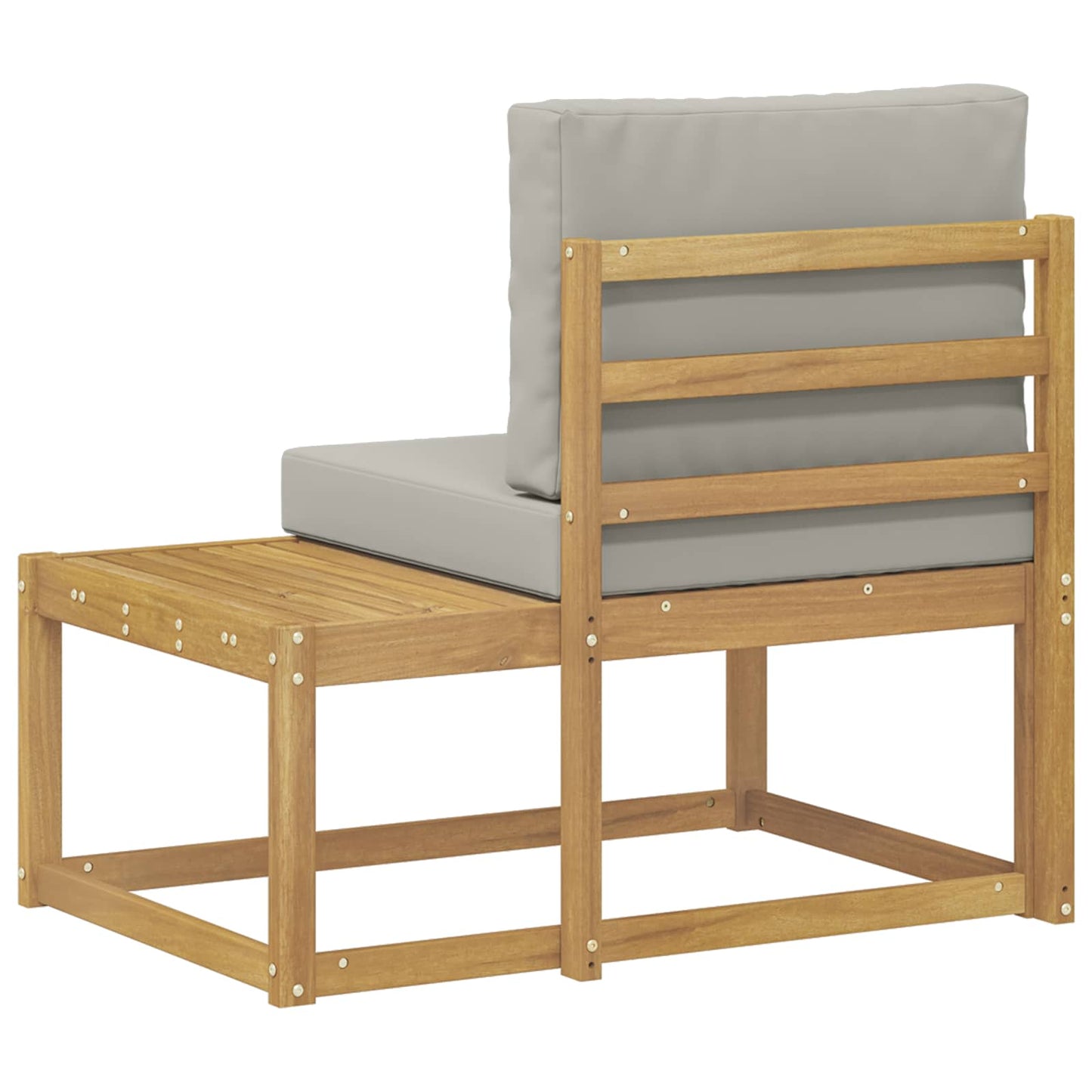 Udendørs Modulsofa Hvid 91 x 63 x 73 cm Massivt Akacietræ