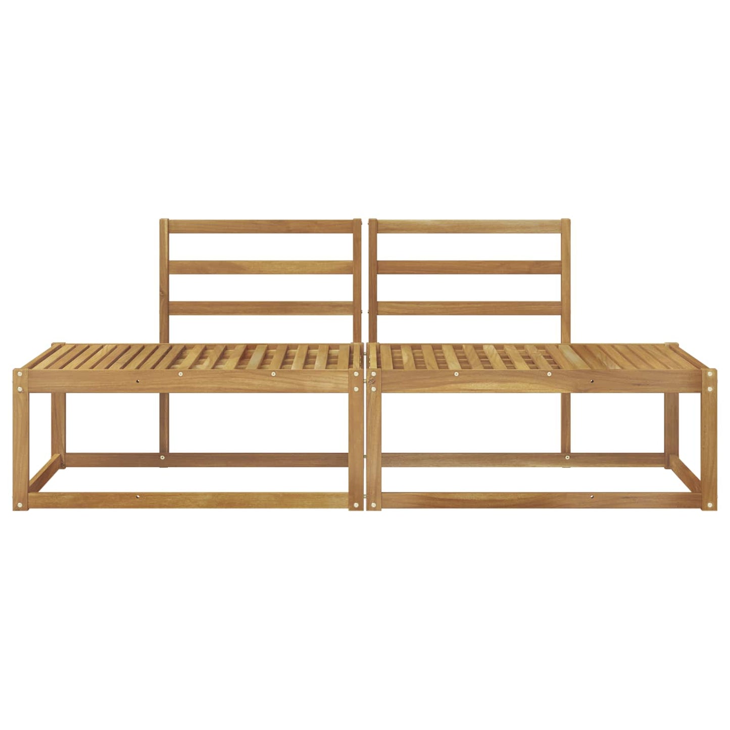 Udendørs Modulsofa 2 Stk Hvid 182,5 x 63 x 73 cm