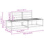 Udendørs Modulsofa 2 Stk Hvid 182,5 x 63 x 73 cm