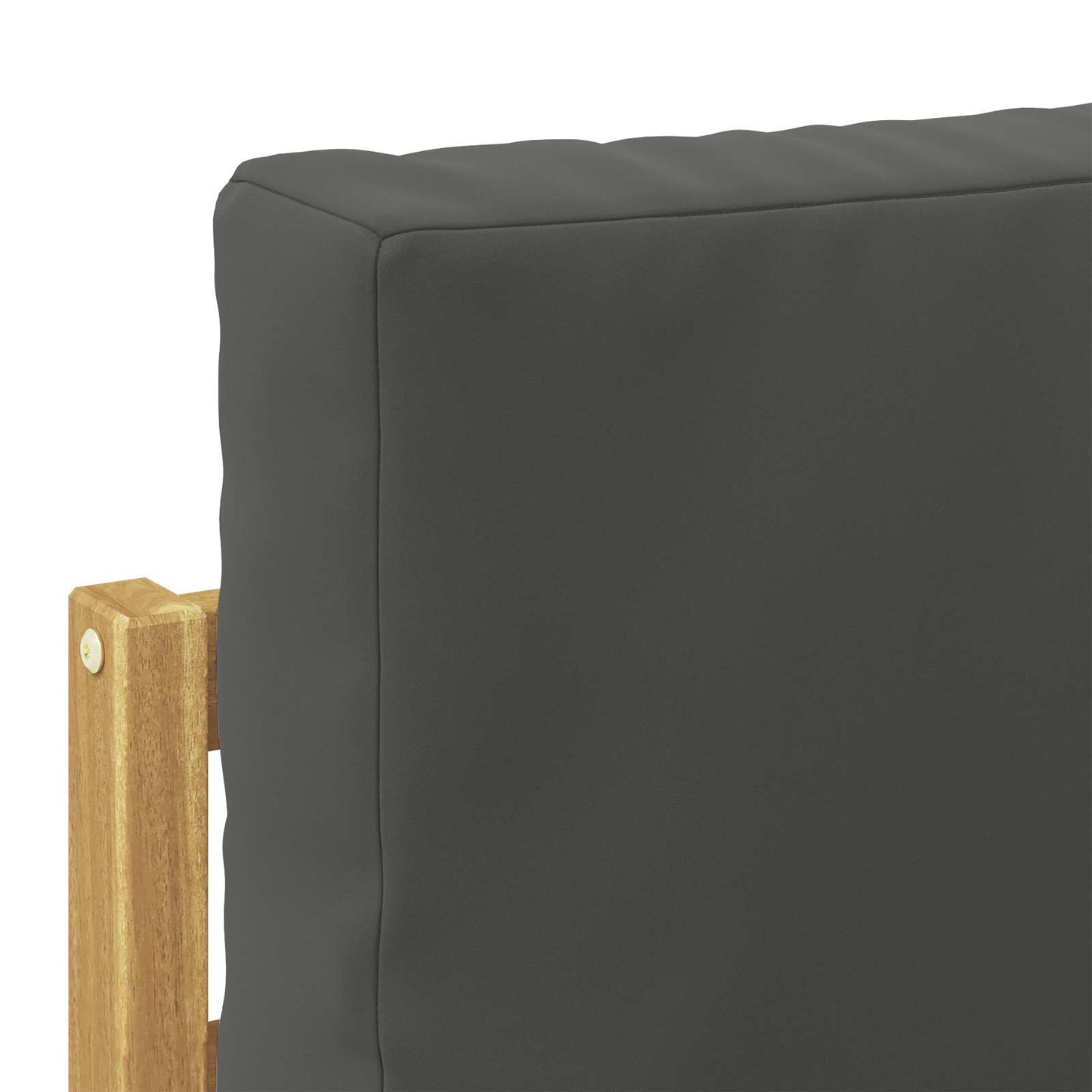 Udendørs end sofa Hvid 91 x 63 x 73 cm Massivt Akacietræ