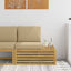 Udendørs end sofa Hvid 91 x 63 x 73 cm Massivt Akacietræ