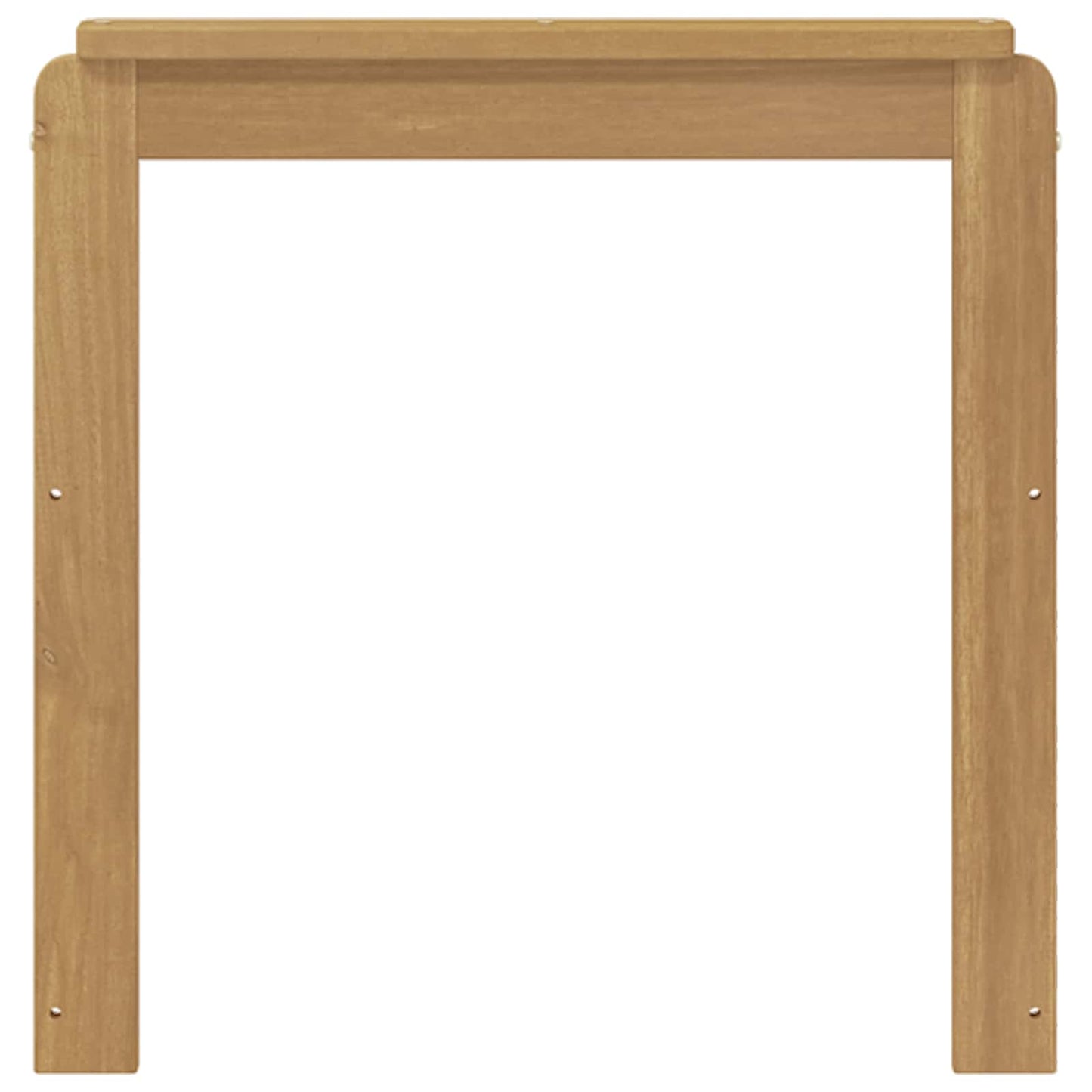 Armlænsmodul 2 stk. Hvid 59 x 6 x 61 cm Massivt Akacietræ