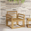 Armlænsmodul 2 pcs Hvid 58,5 x 8,5 x 60 cm Massivt Akacietræ