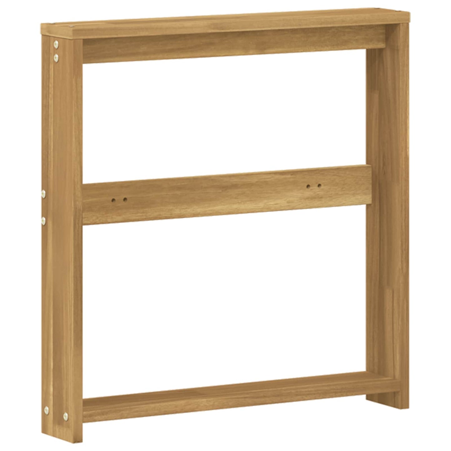 Armlænsmodul 2 pcs Hvid 58,5 x 10 x 61 cm Massivt Akacietræ