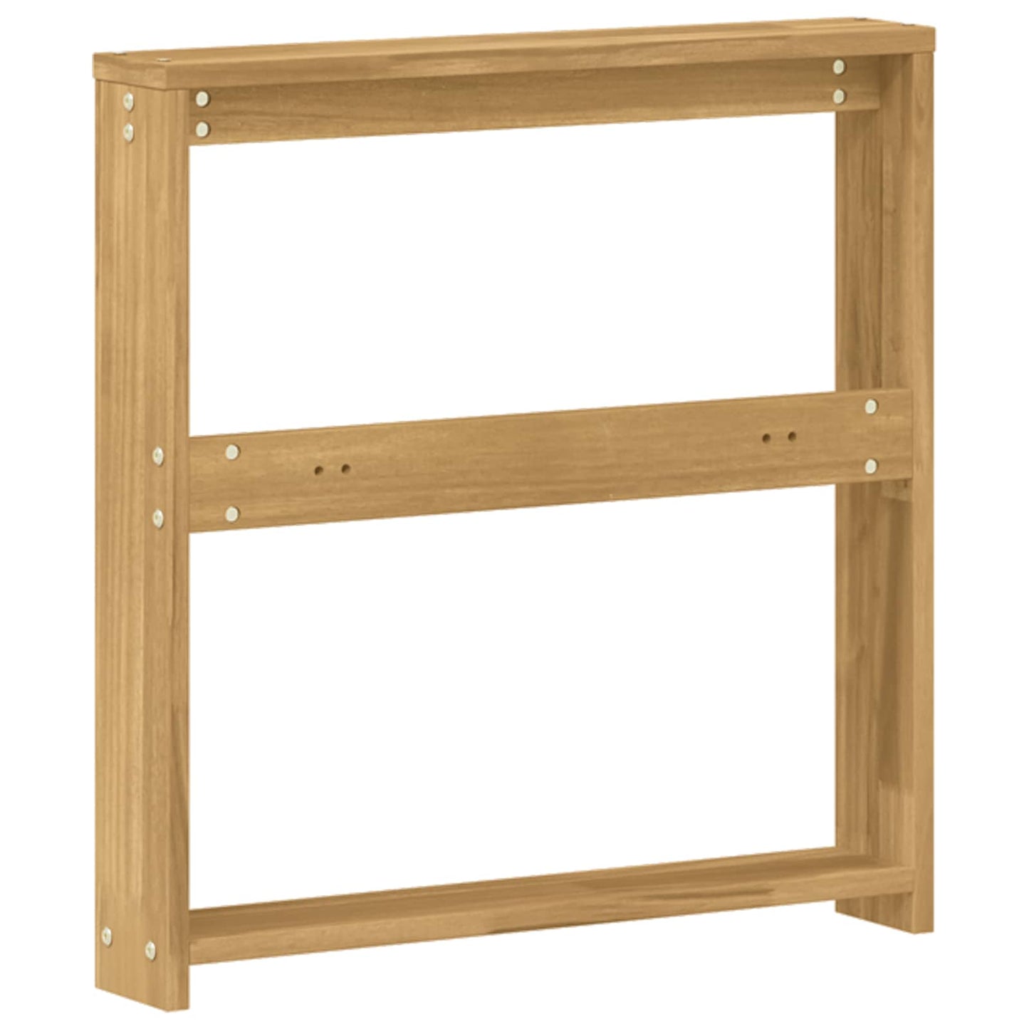 Armlænsmodul 2 pcs Hvid 58,5 x 10 x 61 cm Massivt Akacietræ